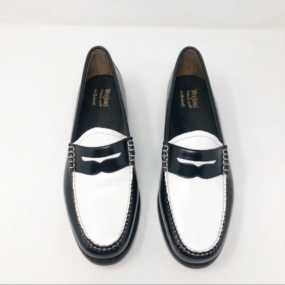 Madewell Black and White Loafers - Picture 1 of 8
